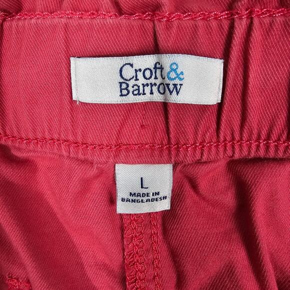 Croft & Barrow Adjustable Waist  Skirt Deep Salmon Women's Large - Picture 7 of 11